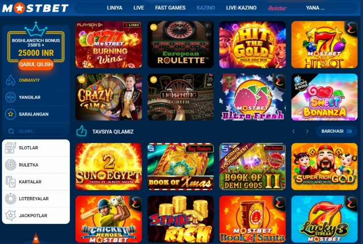Mostbet Onlayn Kazino Oyunları və Təchizatçıları Mostbet Onlayn Kazino Oyunları və Təchizatçıları